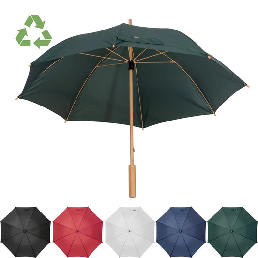 RPET Regenschirm mit Bambusgestänge LETITIA