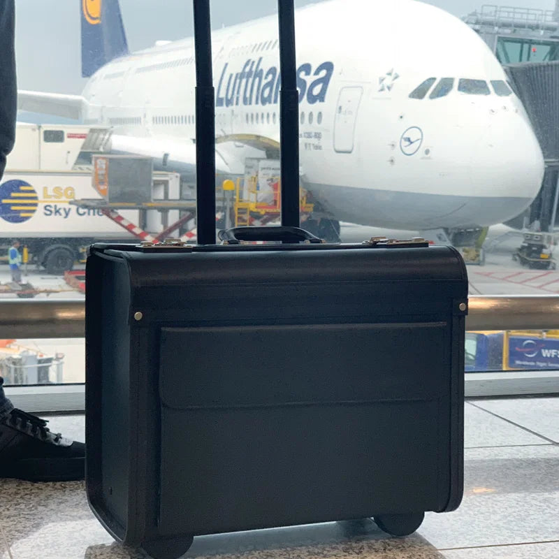 Akten-/Pilotenkoffer Trolley aus Kunstleder ETTORE