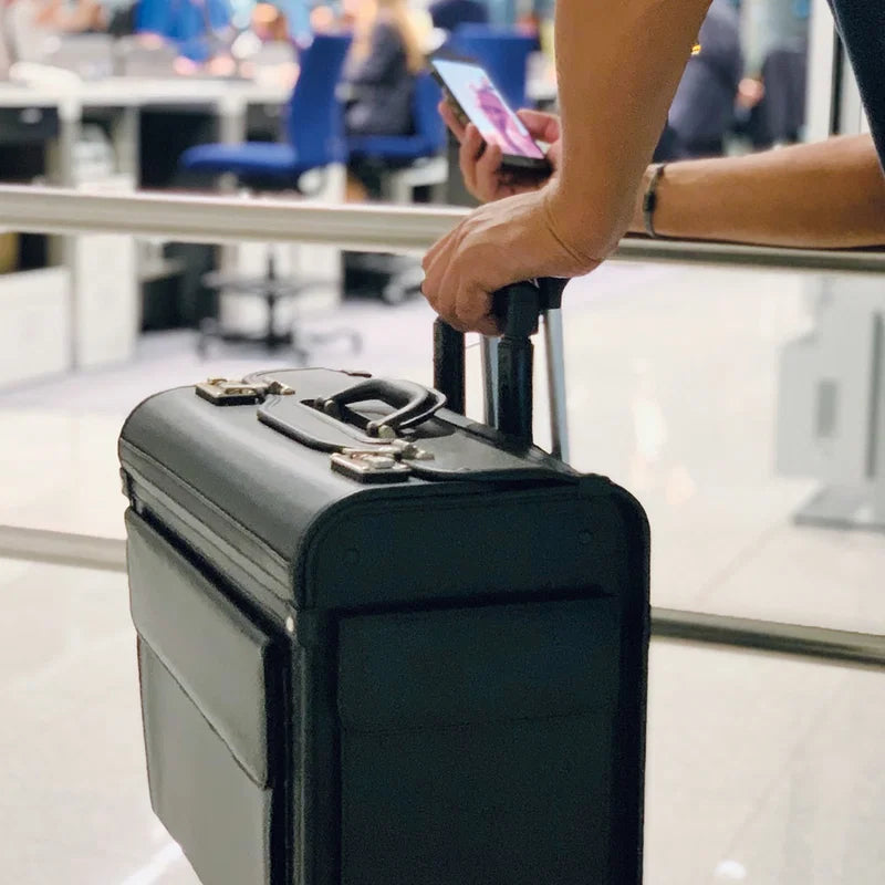 Akten-/Pilotenkoffer Trolley aus Kunstleder ETTORE