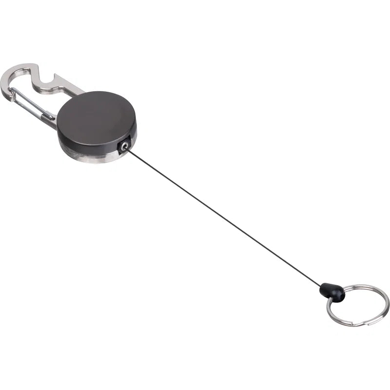 Ausziehbarer Schlüsselanhänger mit Karabiner aus Metall PEGGY