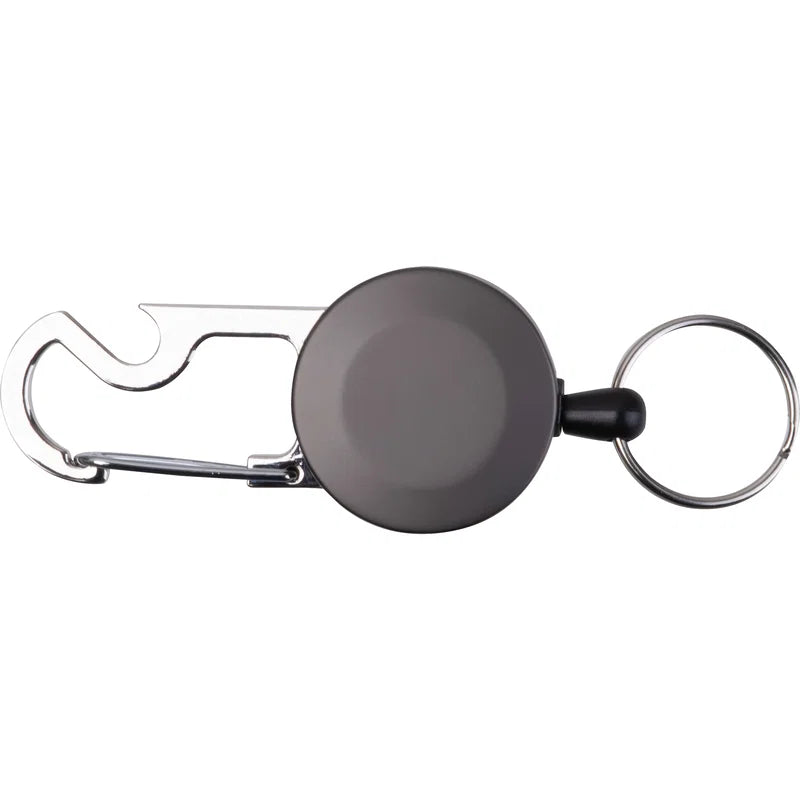 Ausziehbarer Schlüsselanhänger mit Karabiner aus Metall PEGGY