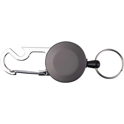 Ausziehbarer Schlüsselanhänger mit Karabiner aus Metall PEGGY