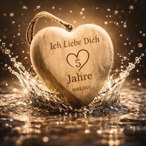 Holz Herz personalisiert mit Gravur